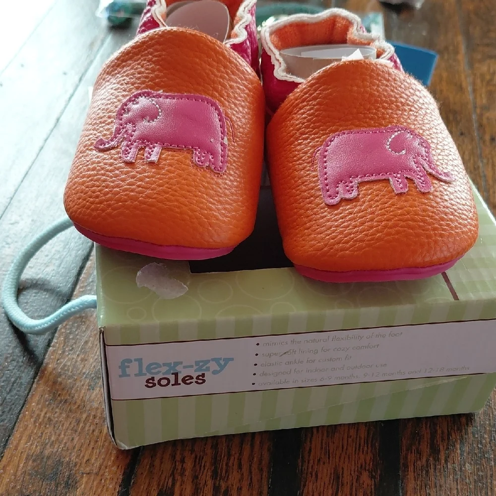 Colorful Elephant Moccasins for Kids
